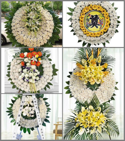 安徽芜湖市鸠江区龙山街道天门社区花圈速递